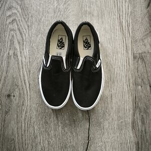 Vans Boys Black Slip-On Shoes
